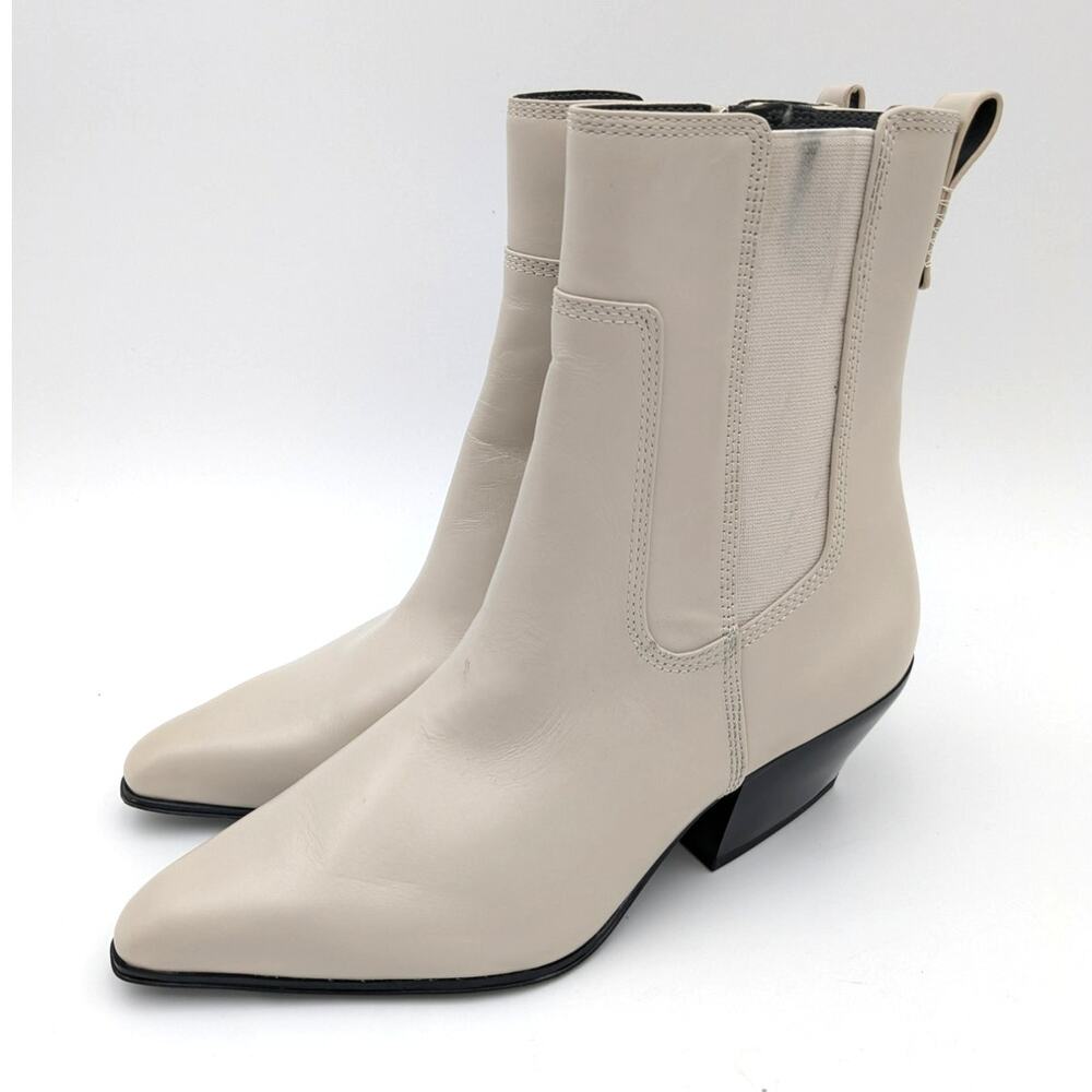Franco Sarto Beige Ankle Booties